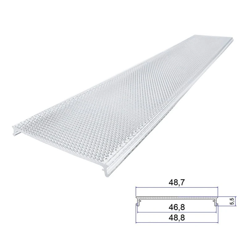 Tudung Lampu Penyemperitan Timbul Akrilik