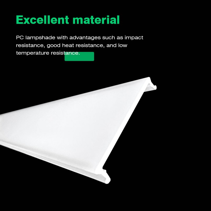 Tudung Lampu Matte Tersemperit Polikarbonat